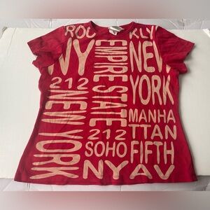 VINTAGE BIG BANG WOMEN’S TSHIRT - XL RED